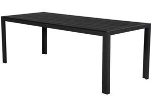 Melns dārza galds 205 × 103 cm. (48787)
