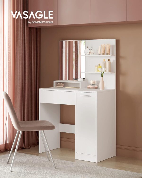 Tualetes galdiņš ar spoguli (RDT119W01) - Image 3